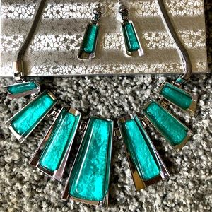 Beautiful New Turquoise& silver jewelry set